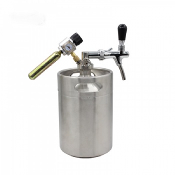 Mini Beer Keg with Beer Charger and Adjustable Tap