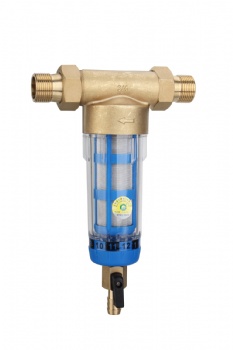 Brass copper pre-filtration water purifier with pressure gauge