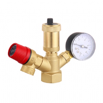 Brass Boiler Parts Set With Air Vent Safety Valve